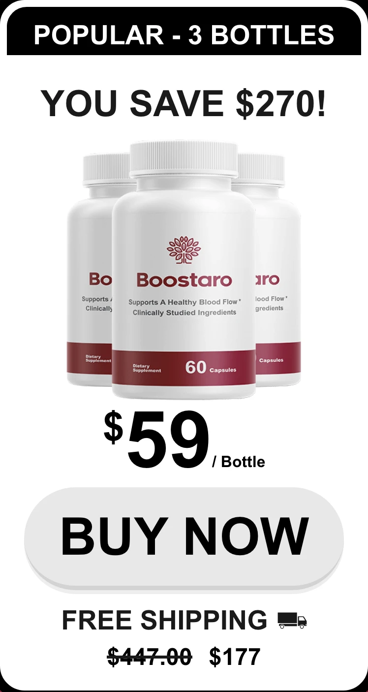 Boostaro 3 bottles