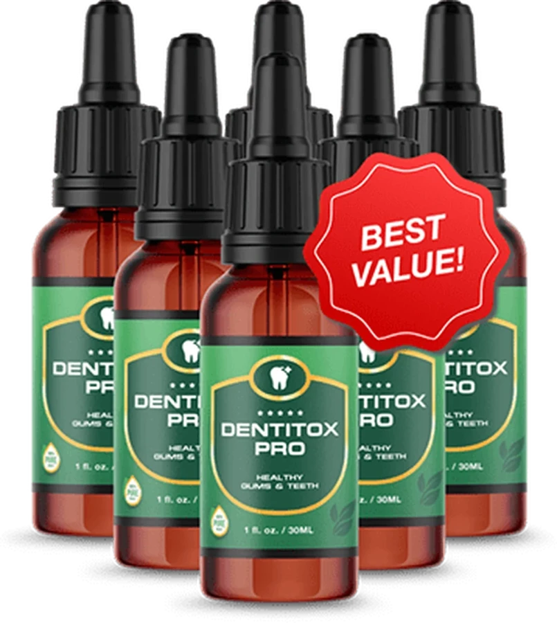 Dentitox Pro 6 bottle package
