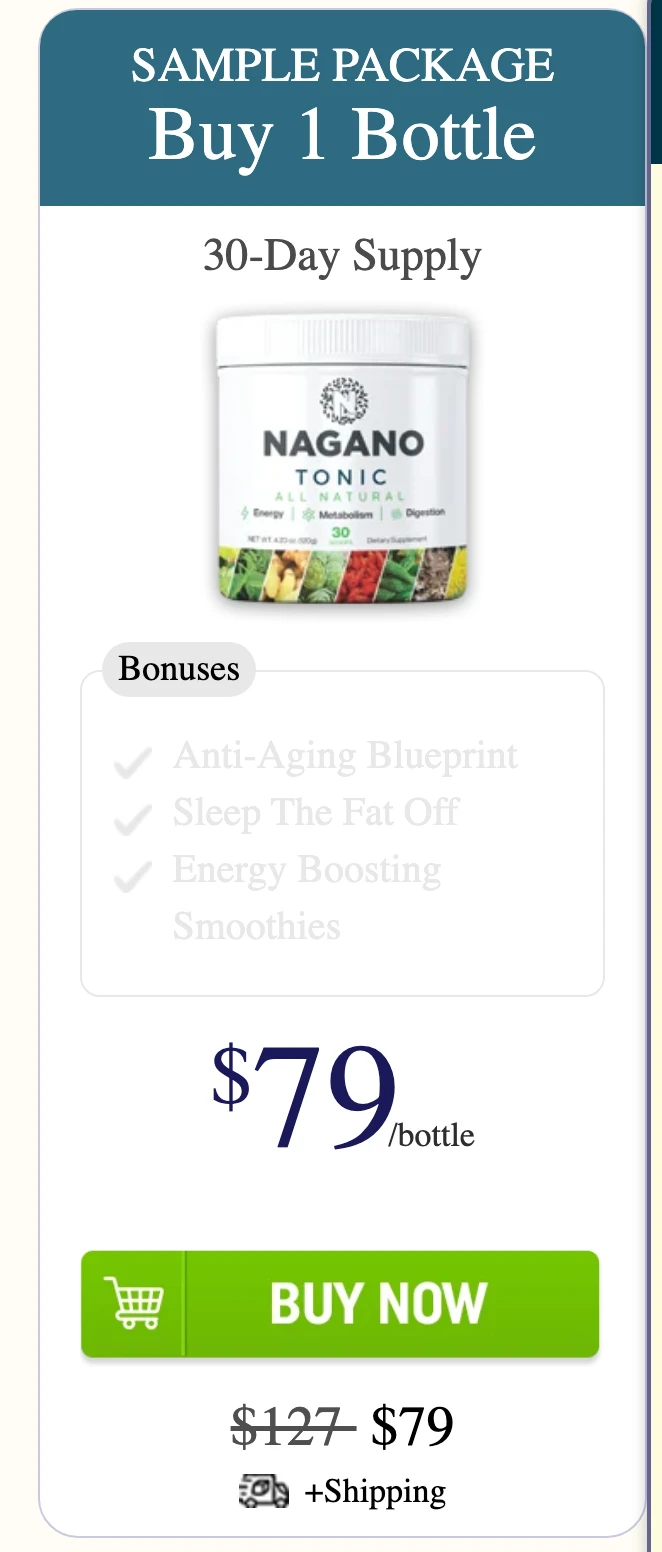 Nagano Lean Body Tonic 1 bottle