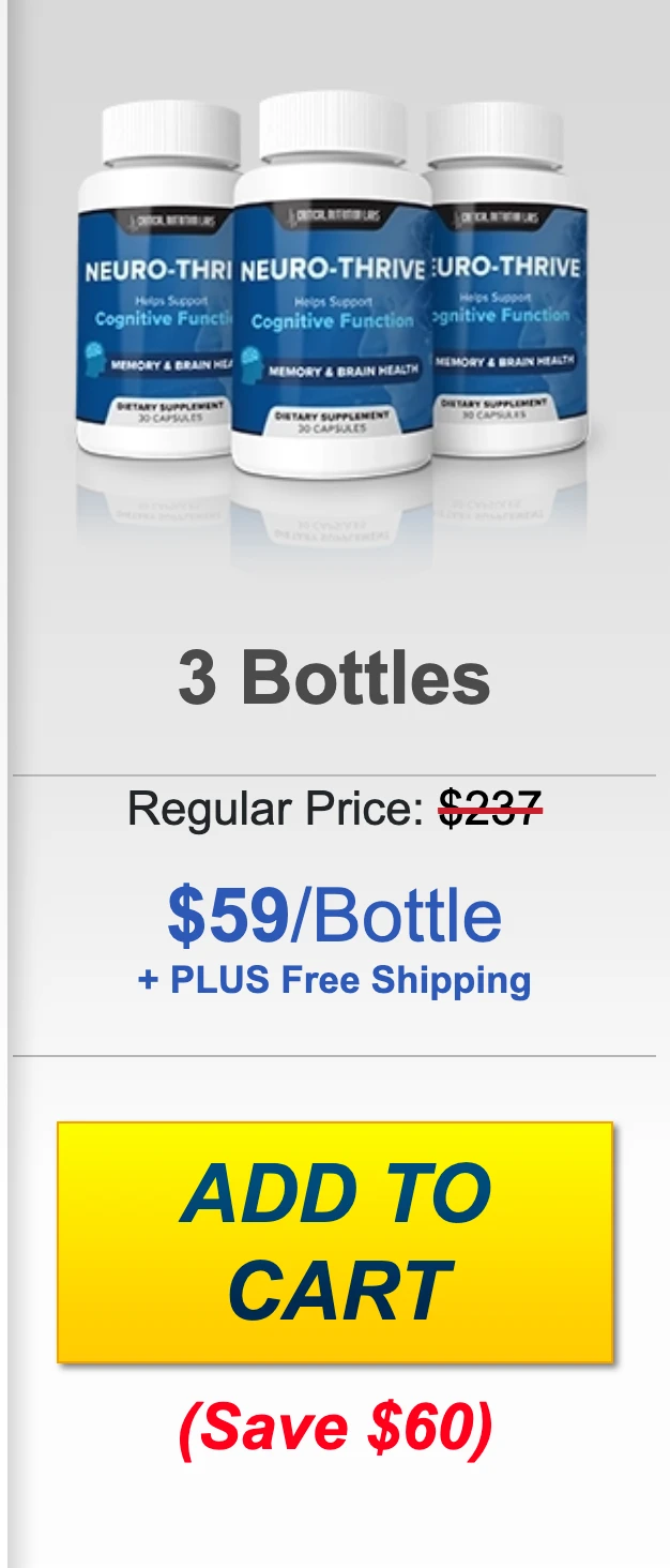 Neuro-Thrive 3 bottles