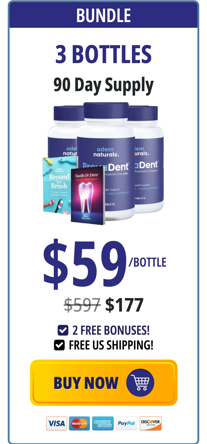 ProvaDent 3 bottles