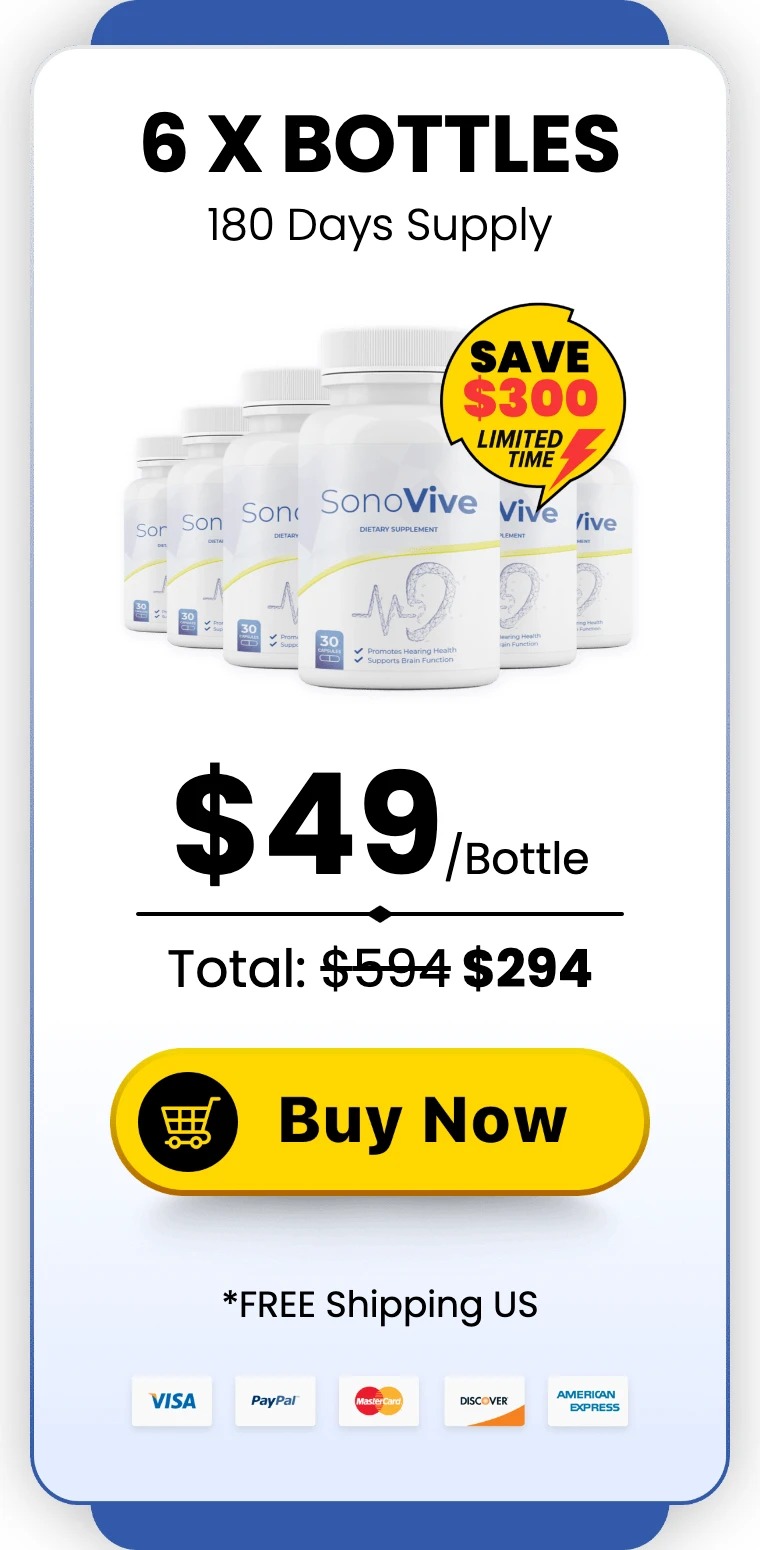 SonoVive 6 bottles
