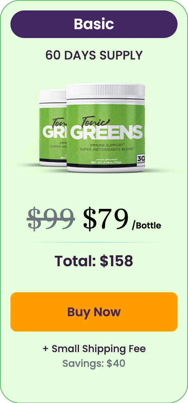 Tonic Greens 2 bottles